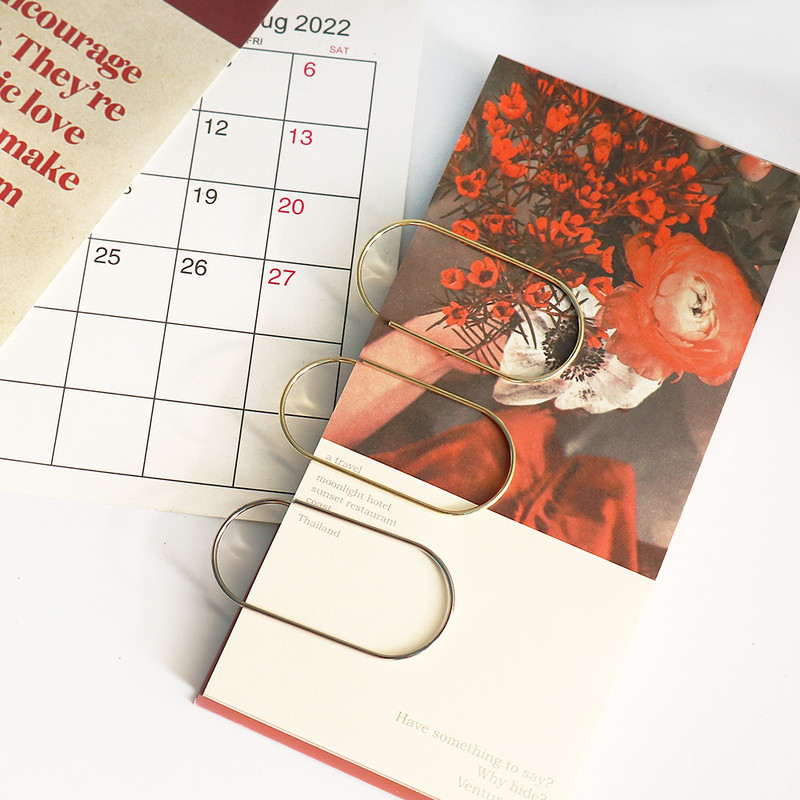 TUTU tvornička ponuda 25kom/15kom 50x25mm velike spajalice za papir 4 boje dostupne velike široke spajalice za papir na promociji