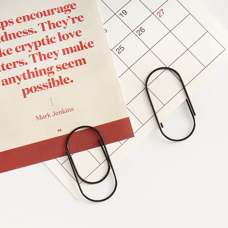 TUTU tvornička ponuda 25kom/15kom 50x25mm velike spajalice za papir 4 boje dostupne velike široke spajalice za papir na promociji