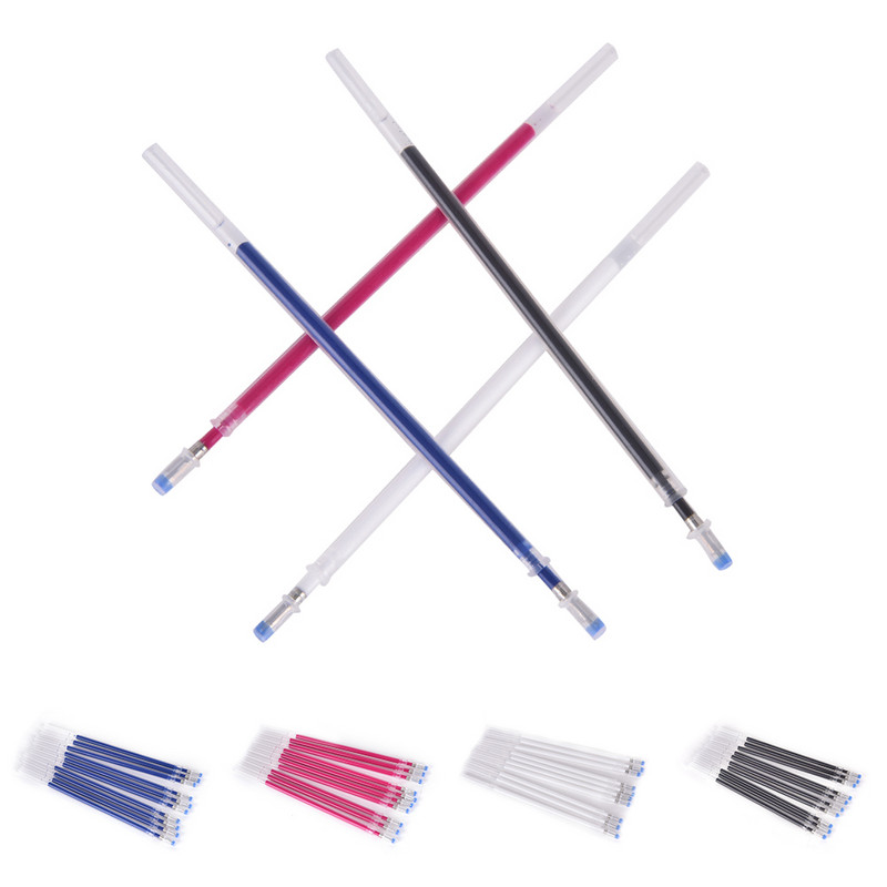 10 gab/partijas rakstīšanas vieta Sarkanas/baltas tintes uzpilde ar ūdeni dzēšamu pildspalvu uzpildes lodīšu pildspalvu un gēla pildspalvu nomaiņa