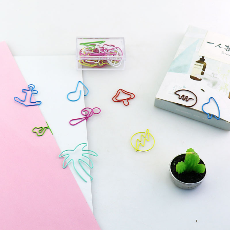 TUTU 30PCS/lot Kawaii nasumičnog oblika Knjiža za oznake Memo Klip Spajalica za papir Bookmark DIY Novost Ured Promocija prodaje H0185