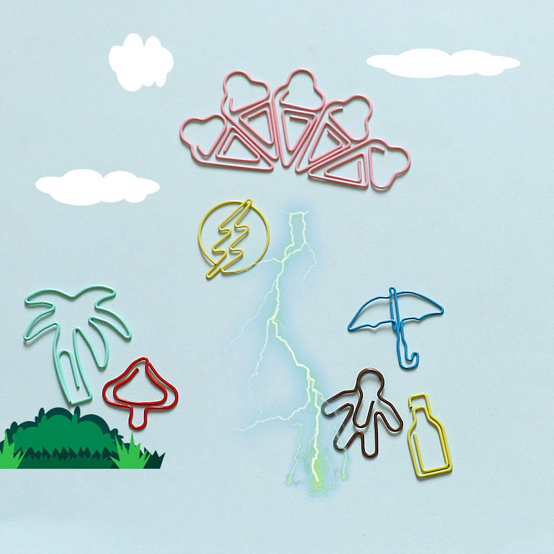 TUTU 30PCS/lot Kawaii nasumičnog oblika Knjiža za oznake Memo Klip Spajalica za papir Bookmark DIY Novost Ured Promocija prodaje H0185