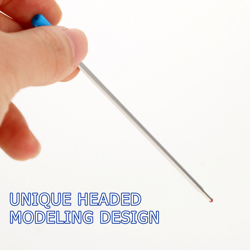 50 tk Pastapliiatsi täidised mustad uudsed pliiatsid musta tindiga täitematerjalid metallist laste metallist marker