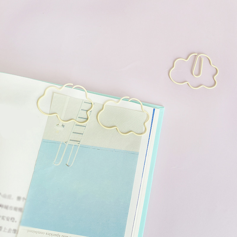10бр. /чанта облачна хартия Clip Bookmark PACIFI CLIP офис аксесоари за бюро училище STATIONERI Patchwork Clip H0481