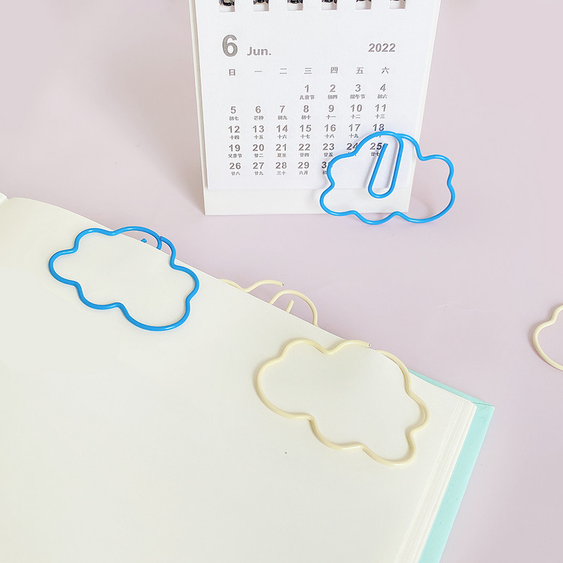 10бр. /чанта облачна хартия Clip Bookmark PACIFI CLIP офис аксесоари за бюро училище STATIONERI Patchwork Clip H0481