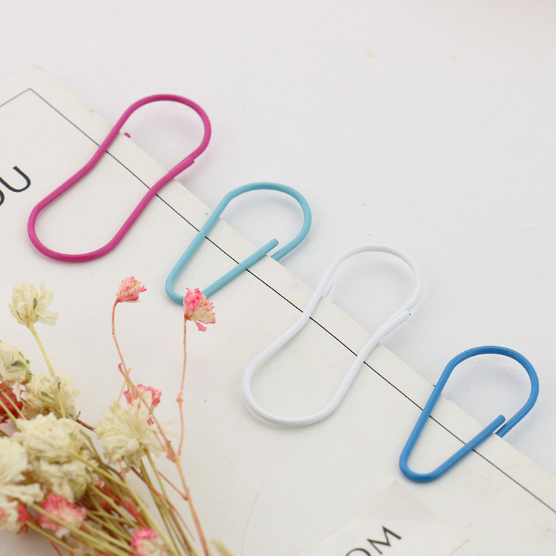 TUTU 30tk kõrvits Kuju Paberklambrid kommid Värv Naljakas Kawaii Järjehoidja Office Shool Kirjatarbed Märgistusklambrid H0094