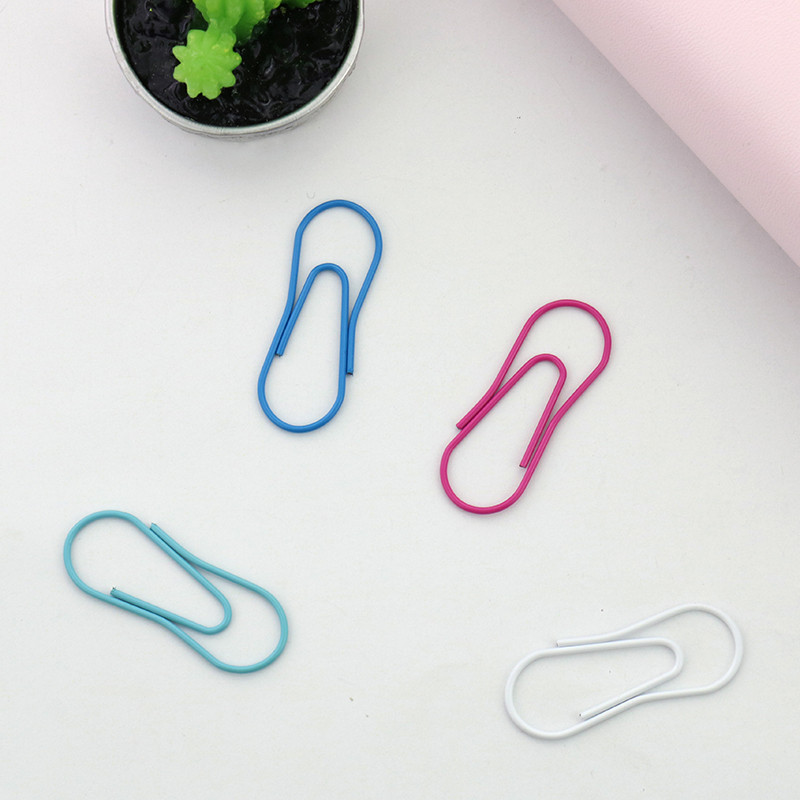 TUTU 30tk kõrvits Kuju Paberklambrid kommid Värv Naljakas Kawaii Järjehoidja Office Shool Kirjatarbed Märgistusklambrid H0094