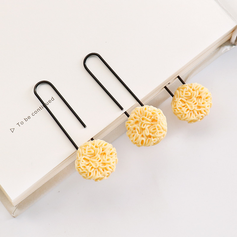 5Pcs/Lot Slatka crtana poširana jaja Spajalice Metalne spajalice Spajalice za oznake Školski pribor Kawaii uredski pribor Poklon