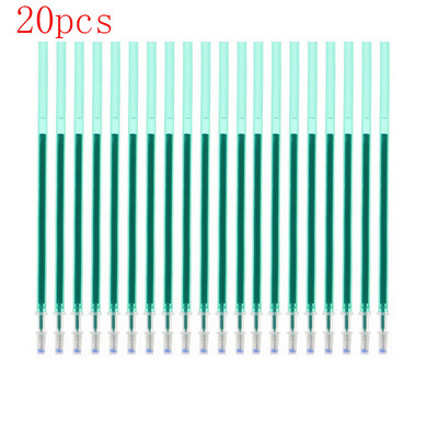 20 tk / komplekt värvilised kustutatavad pliiatsid täitevardad 0,5 mm värvilise tindiga pestav käepide kooli kirjutamiseks Doodle kirjatarbed