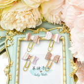 Κάρτα TUTU 8/4 τεμ. υπέροχη σχεδίαση με τόξο σετ σχολικών συνδετήρων γραφείου σετ γραφικής ύλης, σετ κλιπ σελιδοδεικτών μαθητή Kawaii H0249