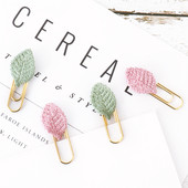 TUTU 3PCS χαριτωμένο kawaii χειροποίητο μεταλλικό γραφείο σχολικό ευρετήριο συνδετήρες ύφασμα τέχνης σελιδοδείκτης σημείωμα μαθητή κλιπ χαρτικά H0366