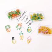TUTU 10 бр./лот Creative Kawaii ананас крушка за сладолед Shaped Metal Paper Clip Маркировка за канцеларски материали Escolar Papelaria H0281