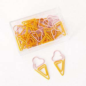TUTU 10 бр./лот Creative Kawaii ананас крушка за сладолед Shaped Metal Paper Clip Маркировка за канцеларски материали Escolar Papelaria H0281
