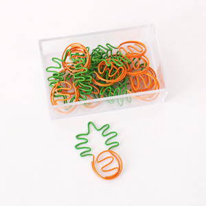 TUTU 10 бр./лот Creative Kawaii ананас крушка за сладолед Shaped Metal Paper Clip Маркировка за канцеларски материали Escolar Papelaria H0281