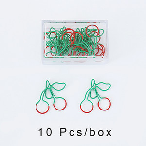 TUTU 10 бр./лот Creative Kawaii ананас крушка за сладолед Shaped Metal Paper Clip Маркировка за канцеларски материали Escolar Papelaria H0281