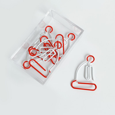 TUTU 10 бр./лот Creative Kawaii ананас крушка за сладолед Shaped Metal Paper Clip Маркировка за канцеларски материали Escolar Papelaria H0281