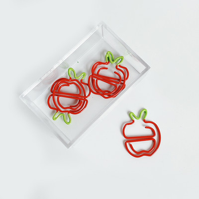 TUTU 10 бр./лот Creative Kawaii ананас крушка за сладолед Shaped Metal Paper Clip Маркировка за канцеларски материали Escolar Papelaria H0281