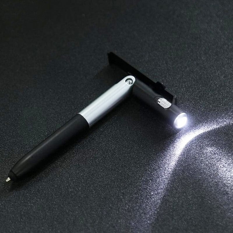 Tušinukas su LED apšvietimu daugiafunkcinis sulankstomas stovas telefono laikikliui, skirtas naktiniam skaitymui raštinės reikmenų rašiklis, skirtas biuro mokyklos mokiniui