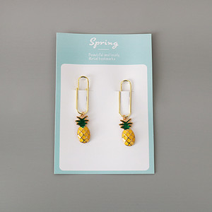 TUTU 2τμχ ανανάς Μεταλλικό Χρυσό Κλιπ Γραφείου Lady Style Σχολική Γραφική Φωτογραφική Διακοσμητική Είδη Γραφικής ύλης H0496