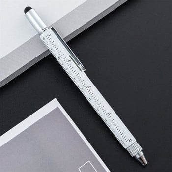 6 σε 1 Πολυλειτουργικό Χωρητικό Στυλό με Κατσαβίδι 1,0mm Ανταλλακτικό Στυλό Αφής Στυλό Επεξεργασίας ξύλου Αναλώσιμα Γραφείου