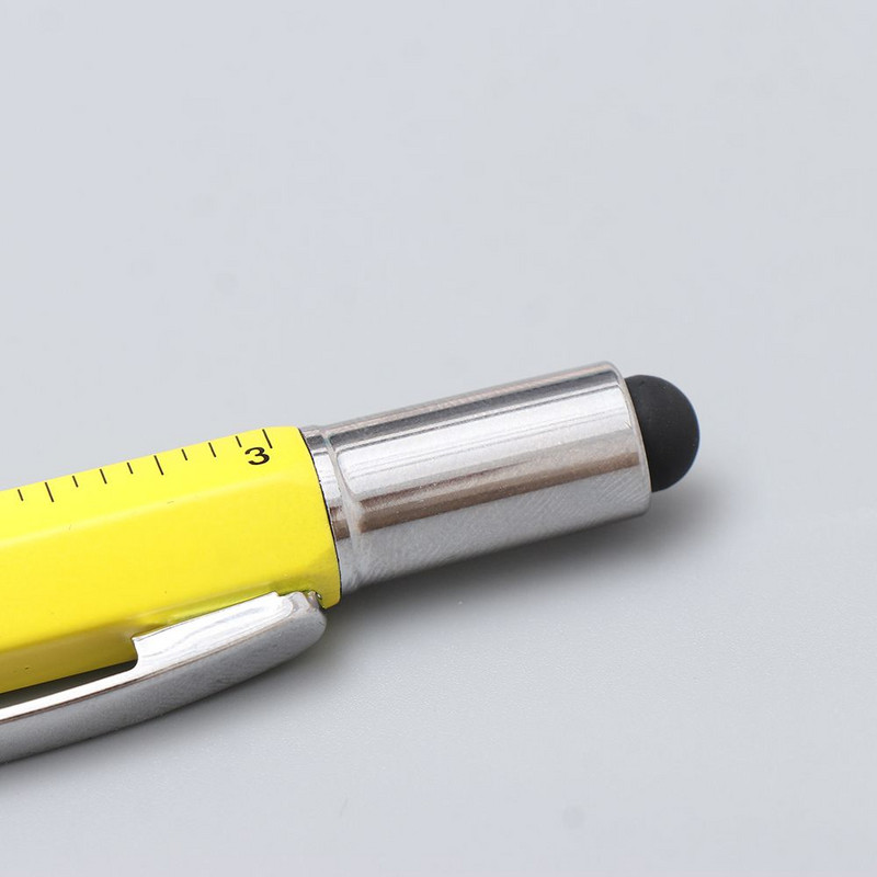 Мултифункционална капацитивна писалка с отвертка нивелир Химикалка Екран на мобилен телефон Сензорни джаджи Строителни инструменти