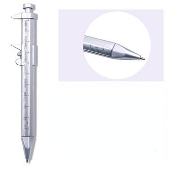 Στυλό Vernier Calipers Push Πλαστική ζυγαριά Χάρακας 2 σε 1 Σχολικά είδη γραφείου Πολυλειτουργικό στυλό