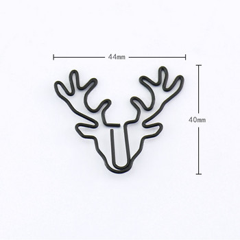 TUTU 20/10PCS Vintage Deer Metal Paper Clips Bookmark Pin Karea Канцеларски материали Офис аксесоари Memo Clips H0219