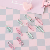 TUTU besplatna dostava 50 kom / 28 mm 32 mm slatke boje Spajalice za papir i pribadače Vinilna boja Novi držač ulaznice Pribor H0436