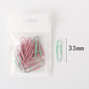 TUTU besplatna dostava 50 kom / 28 mm 32 mm slatke boje Spajalice za papir i pribadače Vinilna boja Novi držač ulaznice Pribor H0436