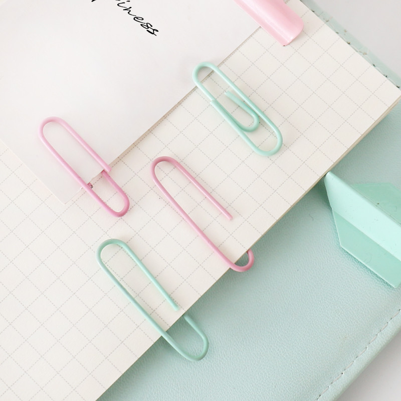 TUTU besplatna dostava 50 kom / 28 mm 32 mm slatke boje Spajalice za papir i pribadače Vinilna boja Novi držač ulaznice Pribor H0436