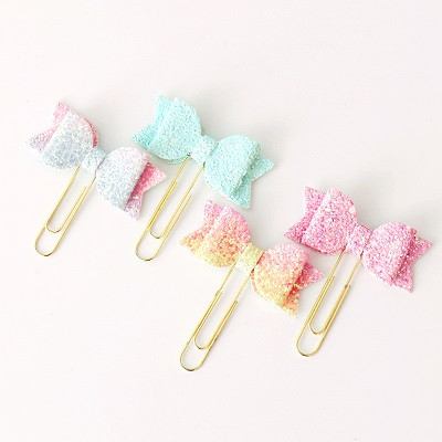 TUTU 4 бр./лот оригинален креативен дизайн с панделка комплект офис училищни щипки за канцеларски материали kawaii комплект щипки за ученически отметки H0283