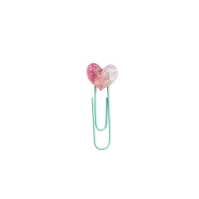 5 τμχ/παρτίδα Kawaii Crystal heart star Διακοσμητικό συνδετικό σελιδοδείκτη Κλιπ αρχείου βιβλιοδεσίας Αξεσουάρ γραφικής ύλης σχολείου γραφείου