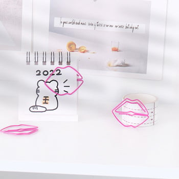 20 τμχ/συσκευασία χείλη Κλιπς Kawaii Stationery Metal Clear Binder Clips Φωτογραφίες Εισιτήρια Σημειώσεις Επιστολή