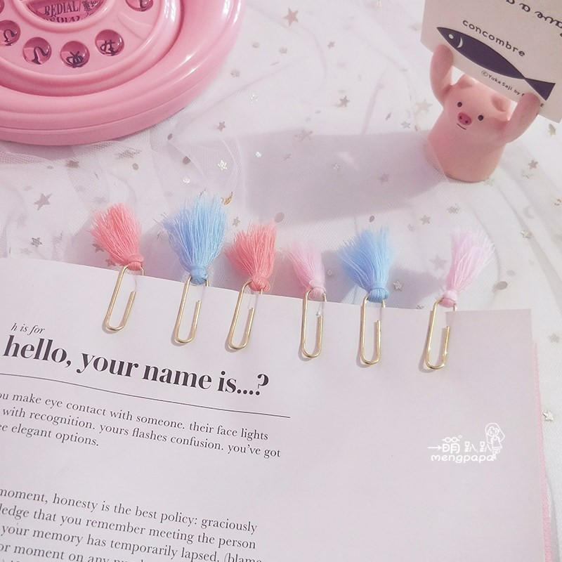 TUTU novi kreativni slatki metalni papir za bilješke Zlatne kopče set indeksnih oznaka za knjige uredski školski pribor H0320