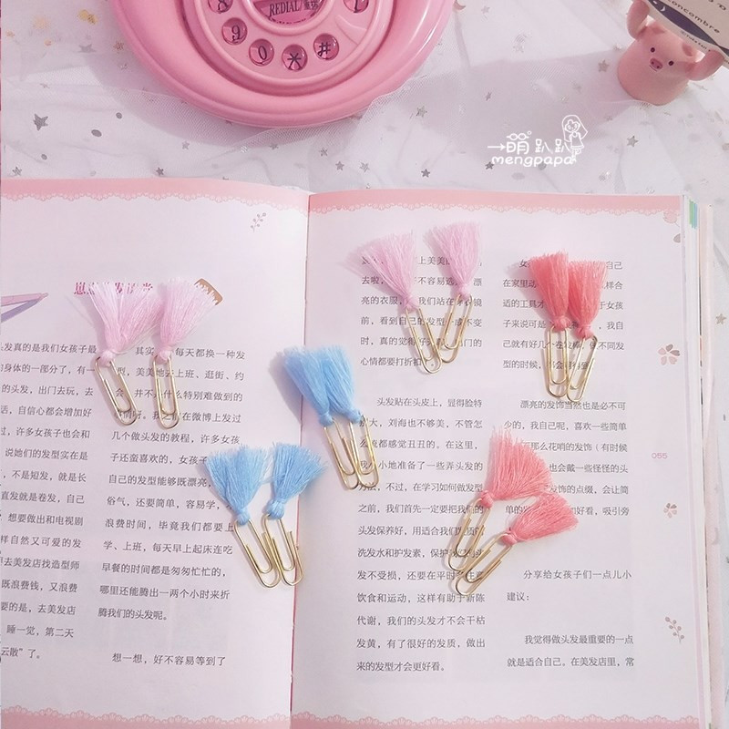 TUTU novi kreativni slatki metalni papir za bilješke Zlatne kopče set indeksnih oznaka za knjige uredski školski pribor H0320