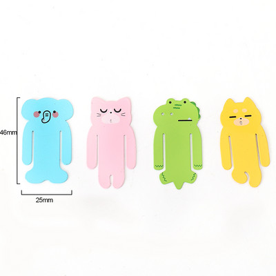 4 τμχ/σετ Δεινόσαυροι ελέφαντας γάτες αρκούδα Σελιδοδείκτες για βιβλία Μεταλλικό ζωικό βιβλίο Σημάδι για δώρα μαθητή δασκάλου Δημιουργική γραφική ύλη