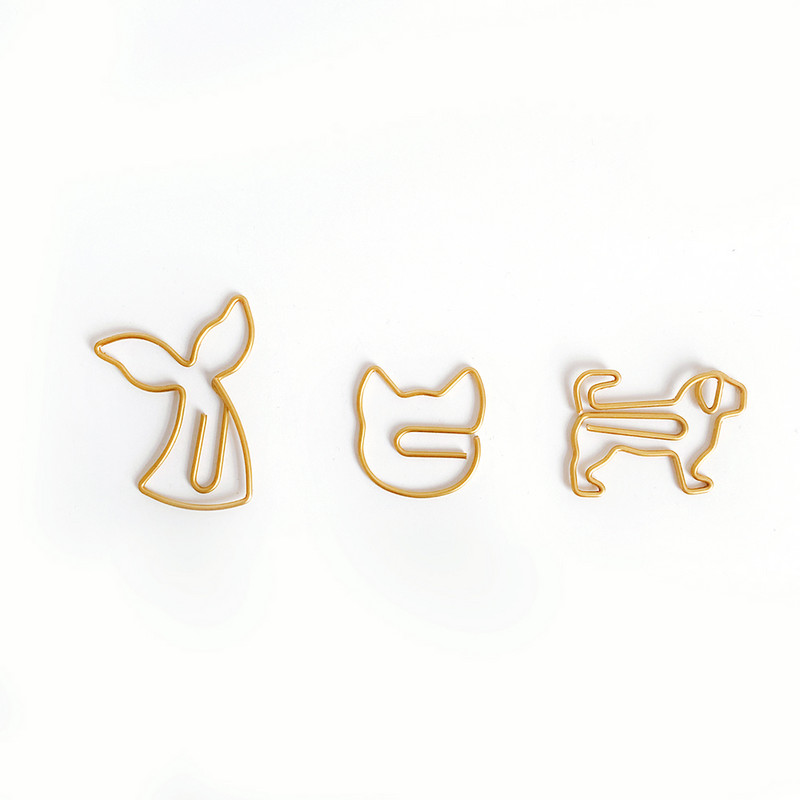 ALLTU 10pcs Puppy animal clip slatka kreativna poruka papirna spajalica foto clip ukrašeni studentski uredski darovi