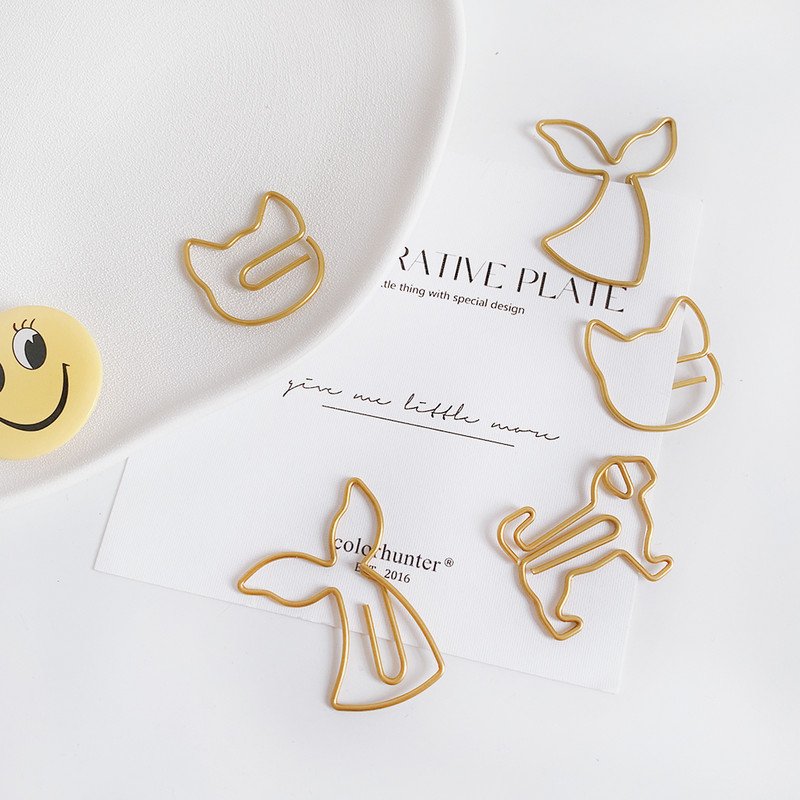 ALLTU 10pcs Puppy animal clip slatka kreativna poruka papirna spajalica foto clip ukrašeni studentski uredski darovi