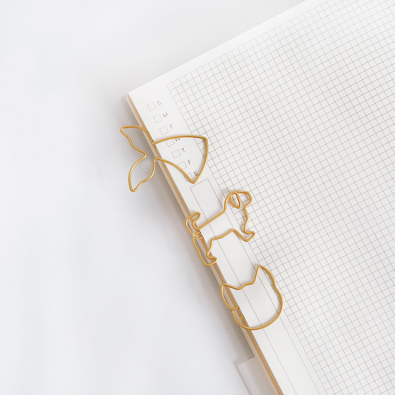 ALLTU 10pcs Puppy animal clip slatka kreativna poruka papirna spajalica foto clip ukrašeni studentski uredski darovi