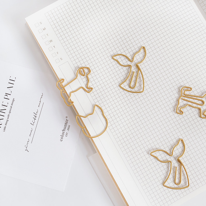 ALLTU 10pcs Puppy animal clip slatka kreativna poruka papirna spajalica foto clip ukrašeni studentski uredski darovi