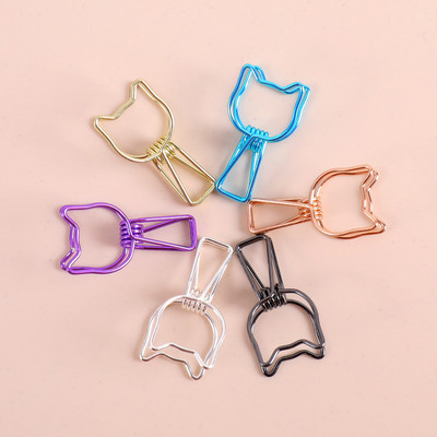 6 buc/lot mini clipsuri delicate din metal, inimă creativă, stea, pisică, stil urs, clemă, organizator de fișiere de hârtie, rechizite școlare de birou