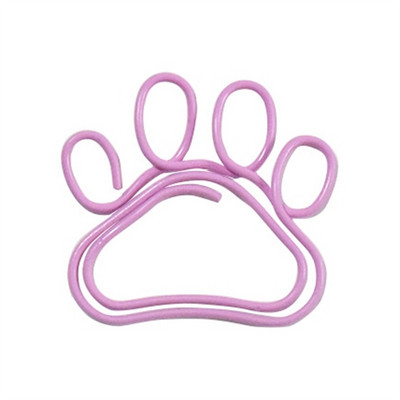 20 бр. Сладка котешка лапа Щипка за хартия Декоративна папка за подвързване на отметки Щипки за файлове Хартия, метални щипки за снимки Училищни офис канцеларски аксесоари