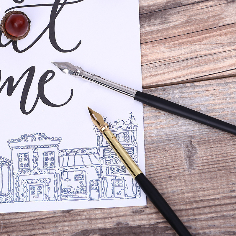 Algajatele koomiks pliiats kastmispliiats õpilane kunst sõna lill keha inglise kalligraafia pliiats maalimine konks joon pliiats dip pliiatsid