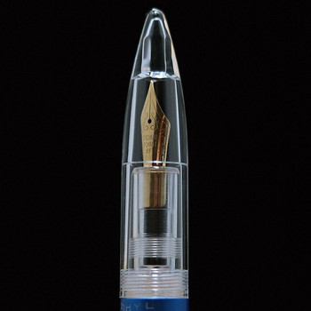 2Pcs 0,5 mm писалка с писец с пипетка Прозрачни химикалки с голям капацитет Офис Училищни пособия за студенти Писане Подаръци Стат