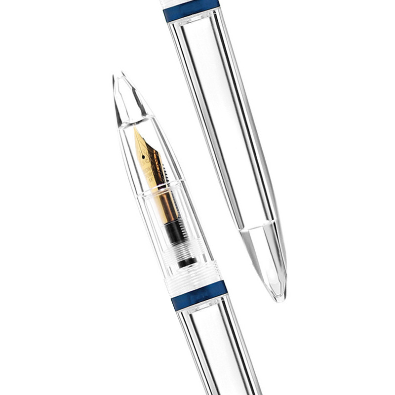 2 vnt 0,5 mm plunksnakočio plunksnakočiai su lašintuvu, didelės talpos permatomi rašikliai Biuro reikmenys mokiniams rašymo dovanoms Stat