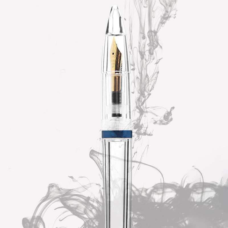 2 vnt 0,5 mm plunksnakočio plunksnakočiai su lašintuvu, didelės talpos permatomi rašikliai Biuro reikmenys mokiniams rašymo dovanoms Stat