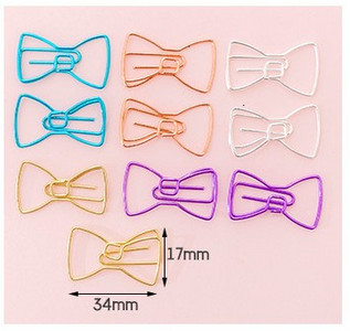 10 piezas de dibujos animados de lytww Χρώμα caramelo creativo Metal oficina escuela suministros lindo papel Clips regalo