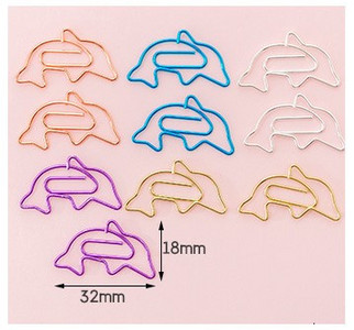10 piezas de dibujos animados de lytww Χρώμα caramelo creativo Metal oficina escuela suministros lindo papel Clips regalo