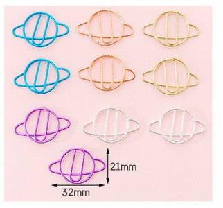 10 piezas de dibujos animados de lytww Χρώμα caramelo creativo Metal oficina escuela suministros lindo papel Clips regalo