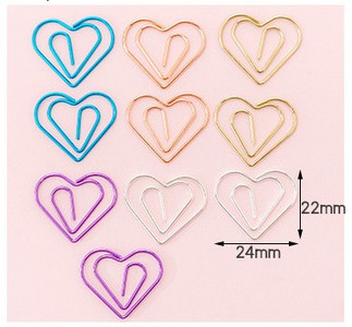 10 piezas de dibujos animados de lytww Χρώμα caramelo creativo Metal oficina escuela suministros lindo papel Clips regalo