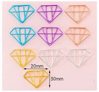 10 piezas de dibujos animados de lytww Χρώμα caramelo creativo Metal oficina escuela suministros lindo papel Clips regalo